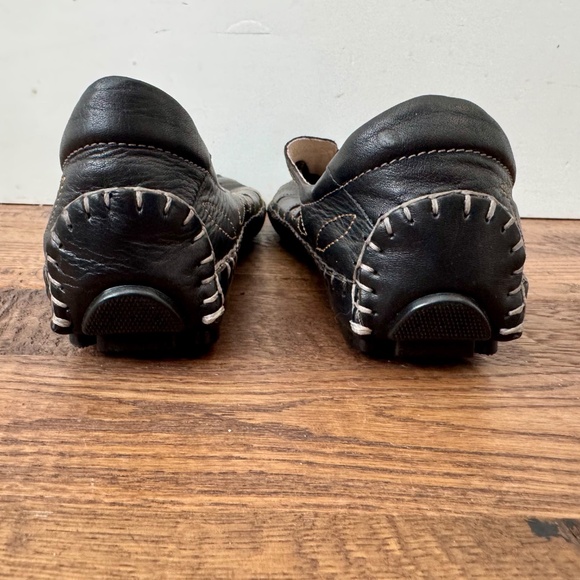 Pikolinos Jerez 578-7399 Black Leather Loafers Shoes Cutouts Women's Size 8 8.5 - Picture 5 of 9